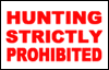 No hunting poster